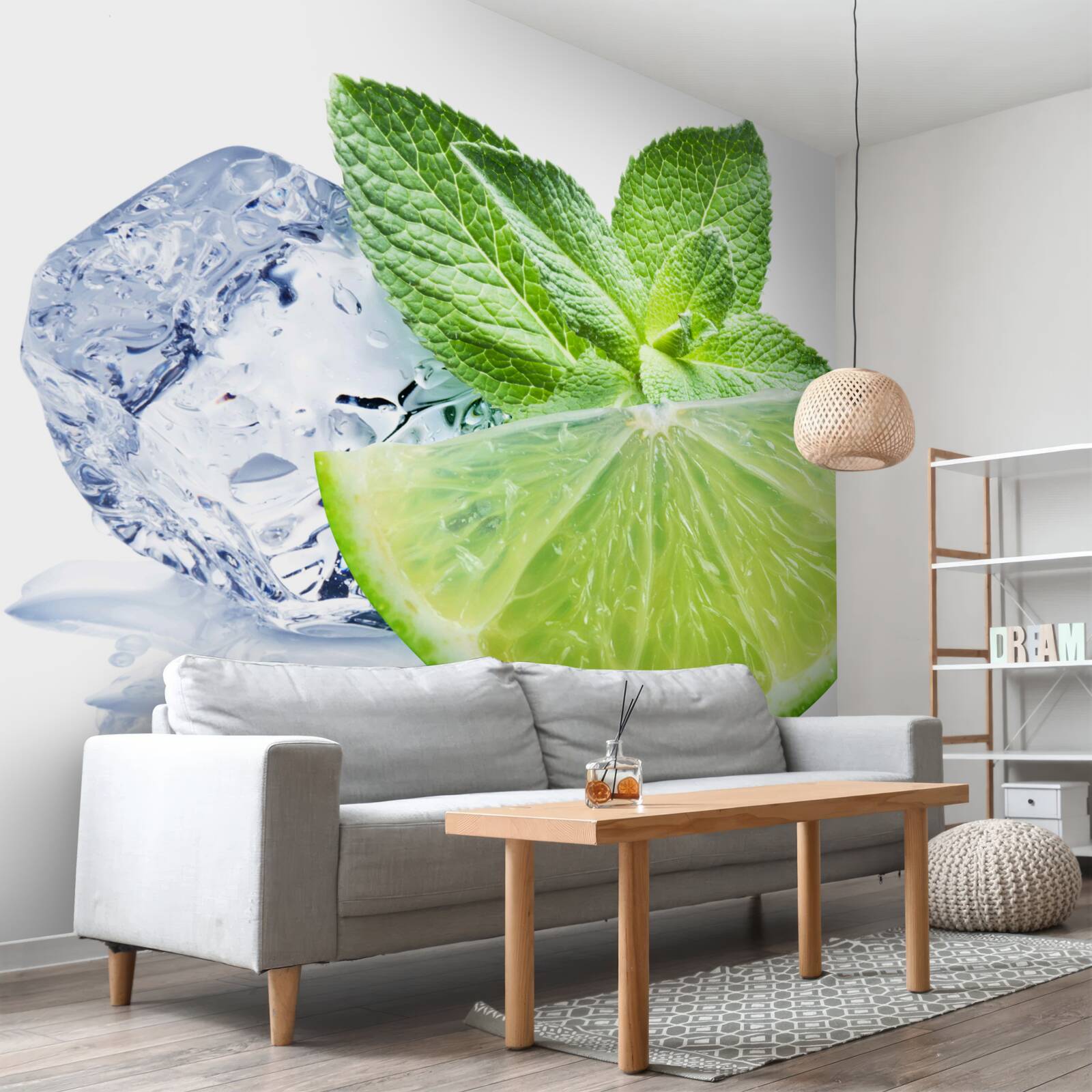 Fototapeta koktajl z limonki i mięty