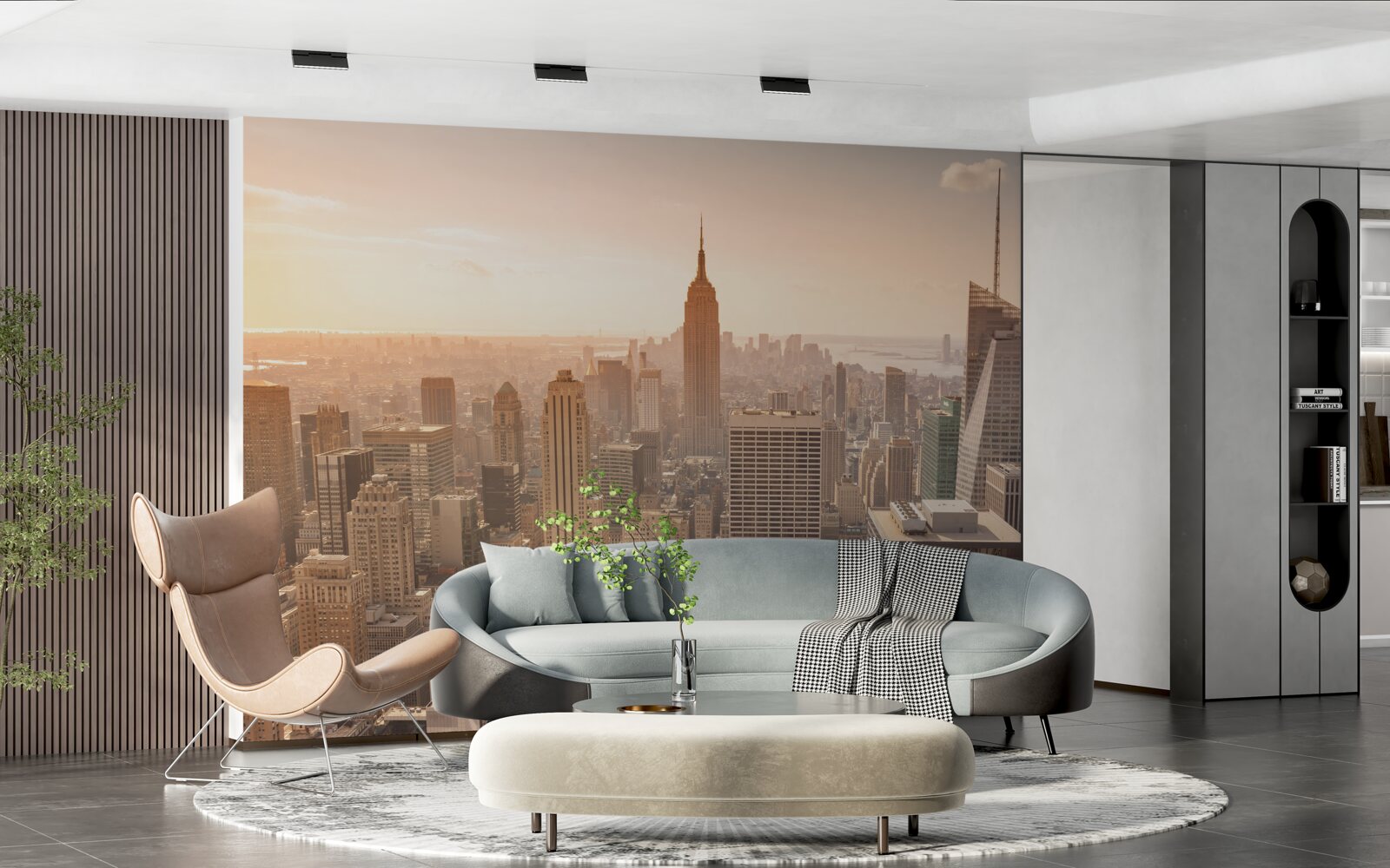 Fototapeta panoramiczny widok na nowy jork