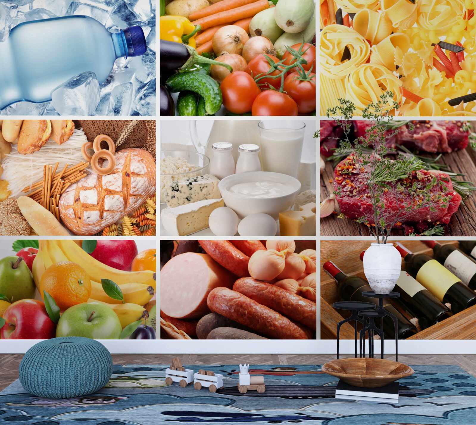 Fototapeta asortyment różnych produktów spożywczych