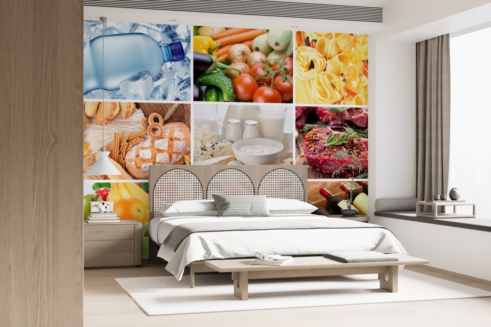 Fototapeta asortyment różnych produktów spożywczych