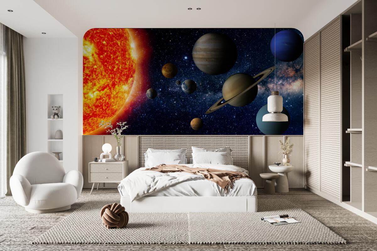 Fototapeta rozmiary planet i gwiazd