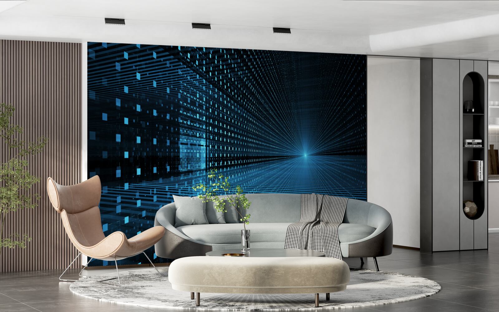 Fototapeta sygnał świetlny w formie abstrakcyjnej