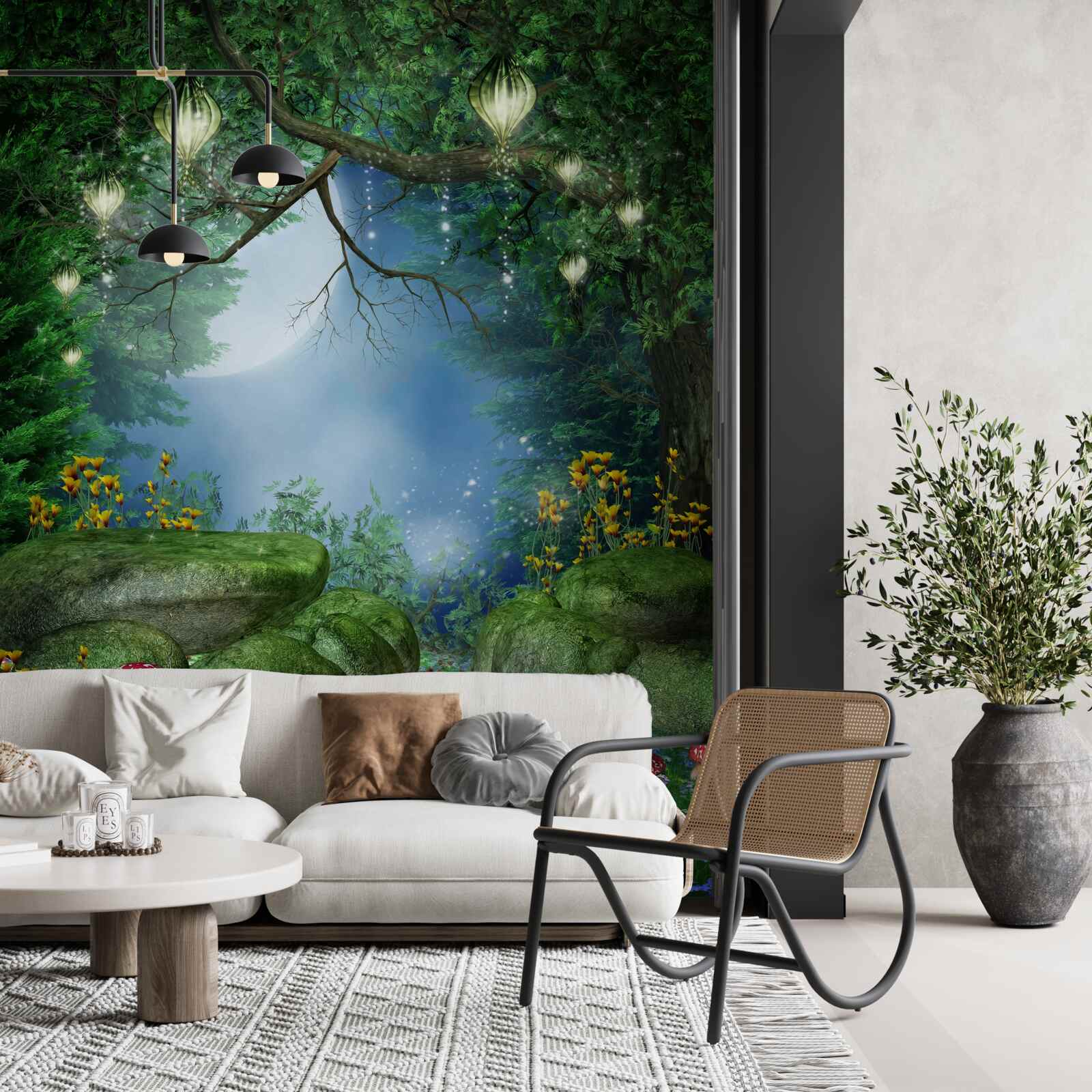 Fototapeta magiczna nocna ścieżka