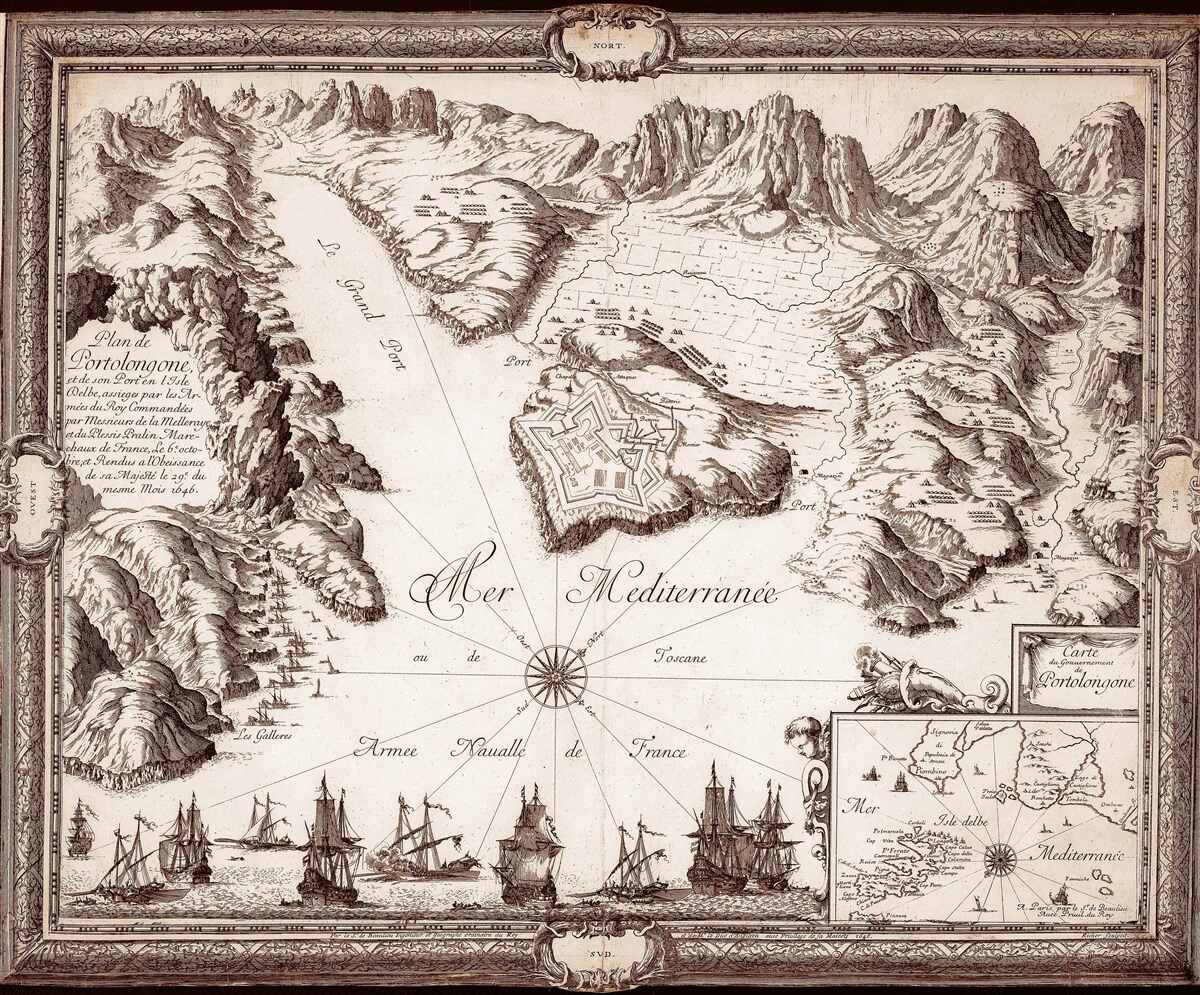 Fototapeta starożytna mapa archipelagów na oceanie