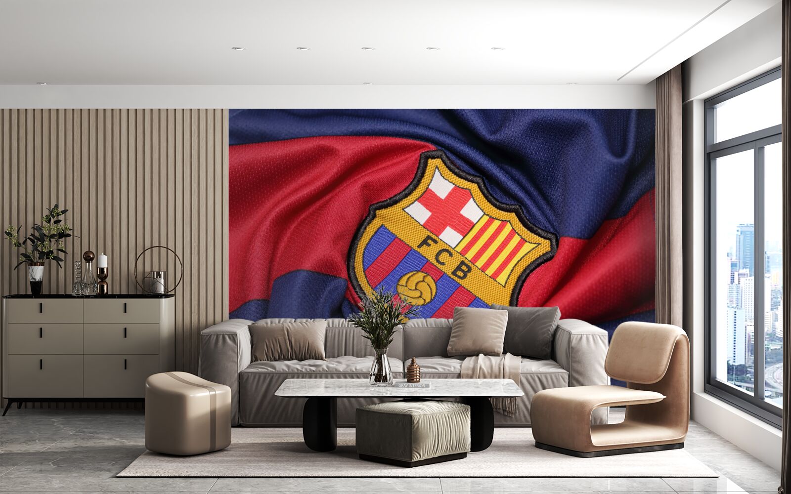 Fototapeta godło klubu piłkarskiego barcelony