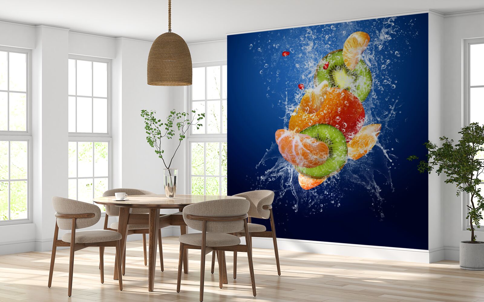 Fototapeta koktajl owocowy z kiwi i mandarynką