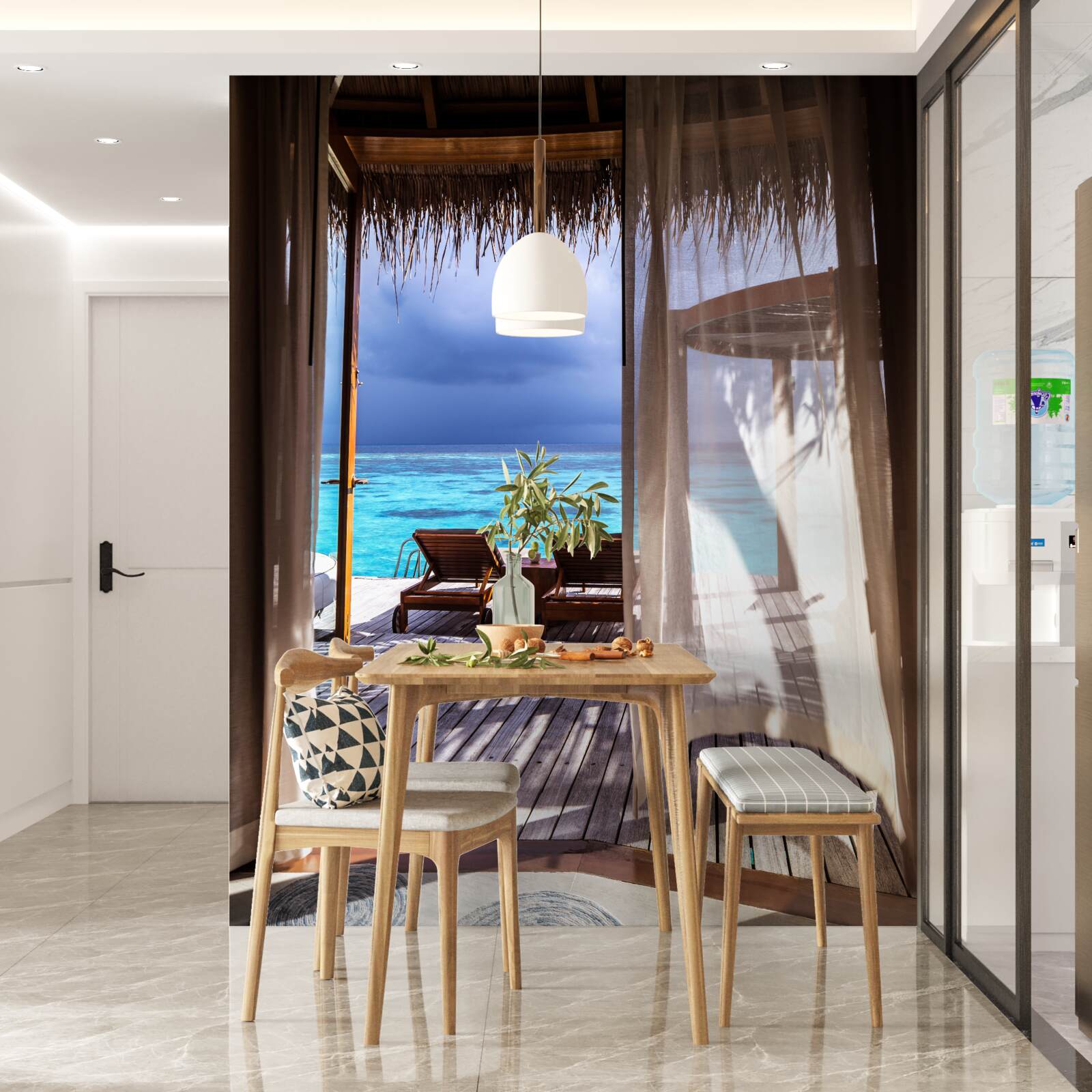 Fototapeta balkon z widokiem na ocean