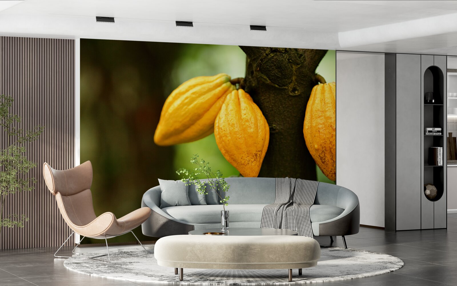 Fototapeta ziarna kawy na roślinie