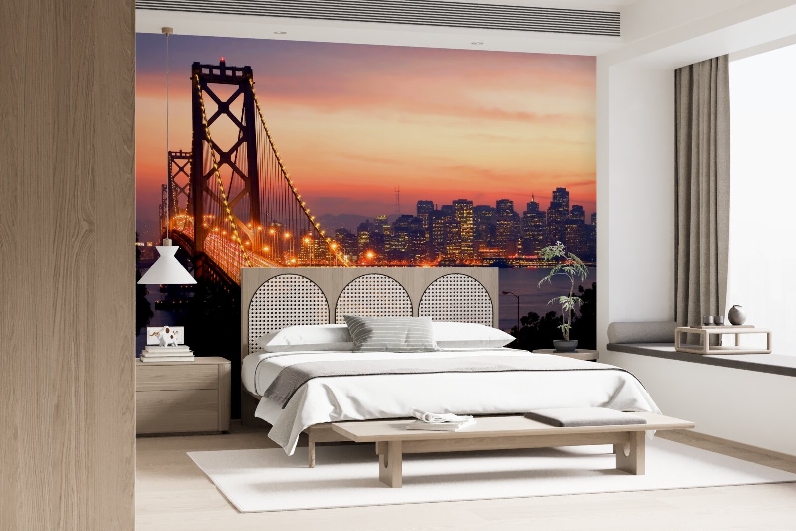 Fototapeta san francisco jest oświetlone