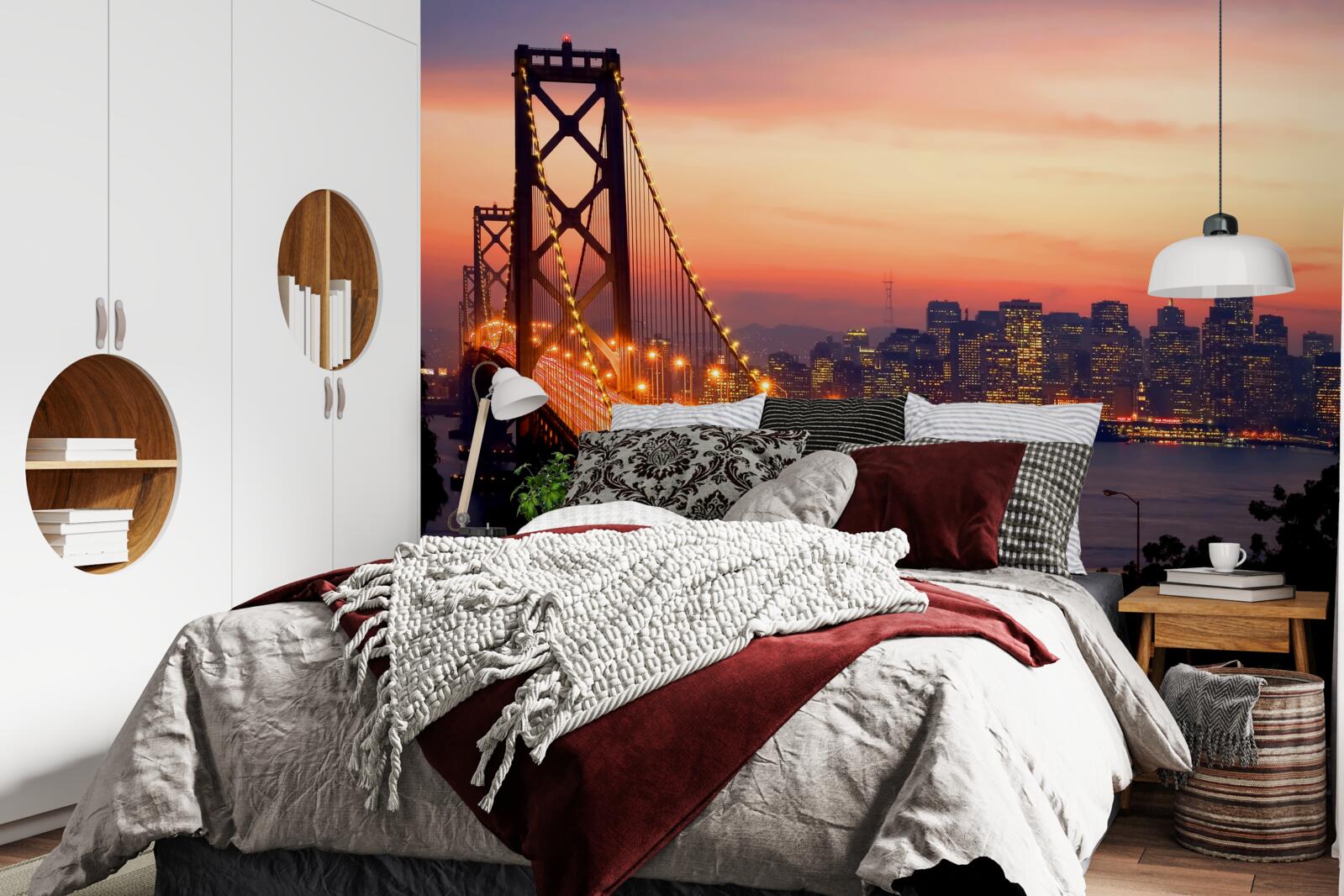 Fototapeta san francisco jest oświetlone