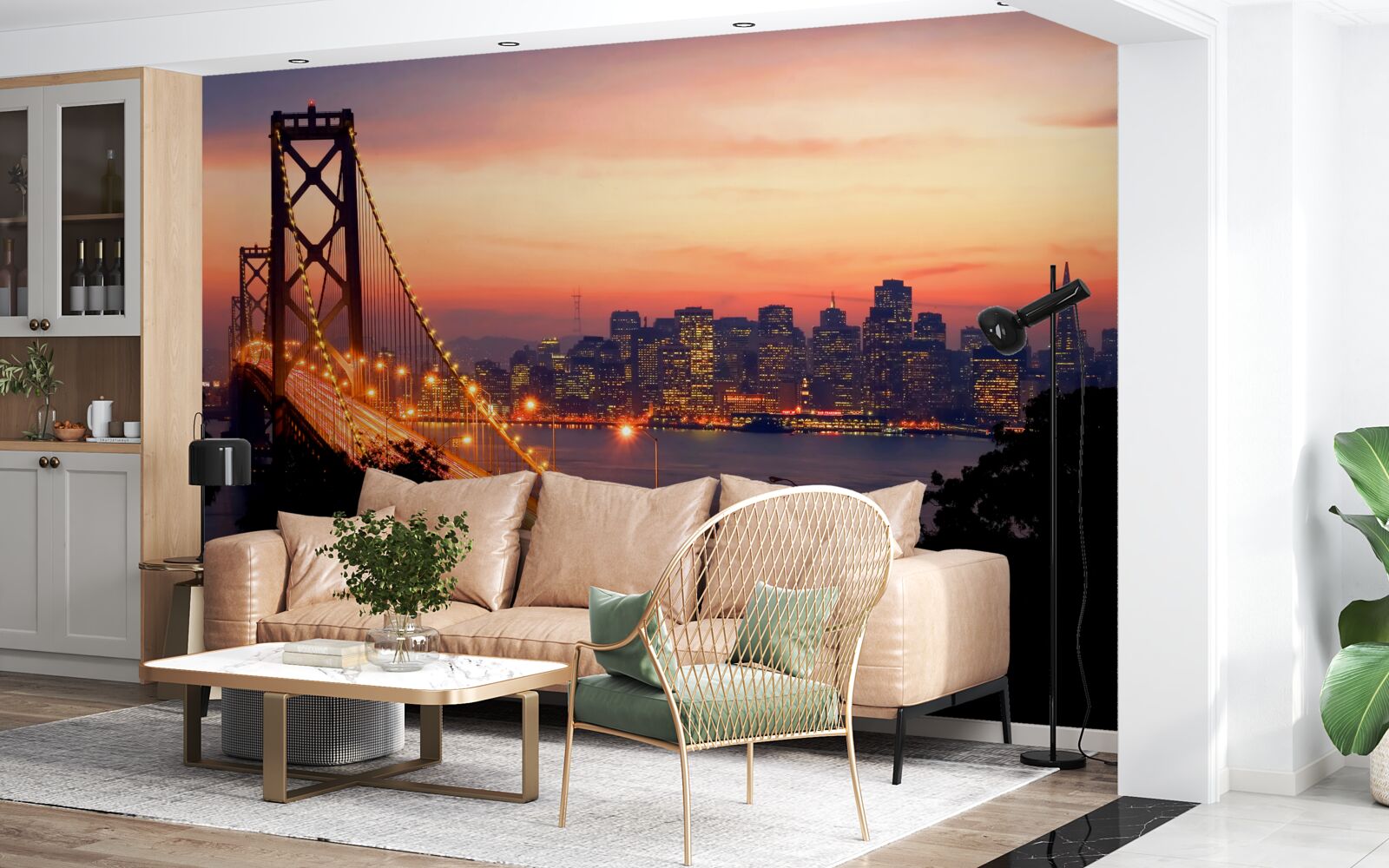 Fototapeta san francisco jest oświetlone