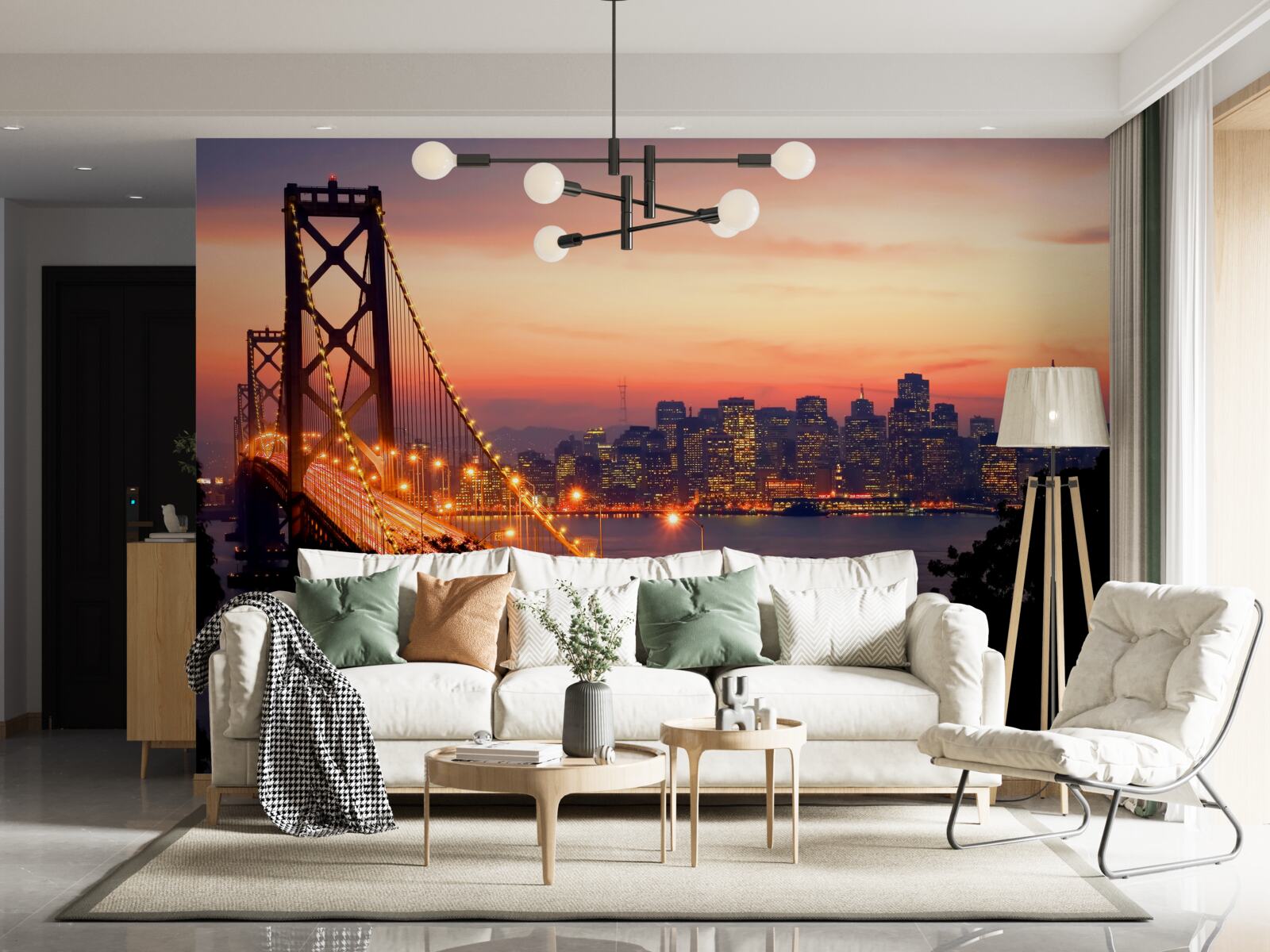 Fototapeta san francisco jest oświetlone
