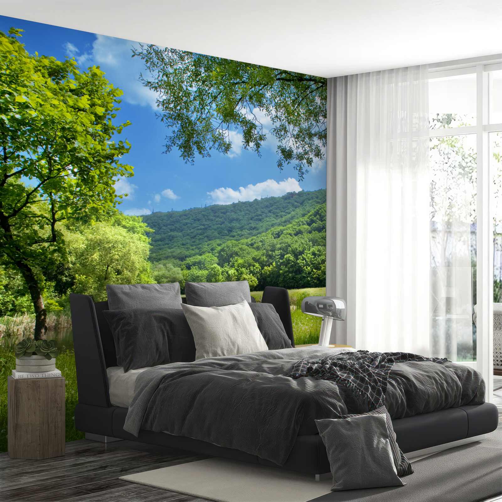 Fototapeta czas letni w górskich lasach