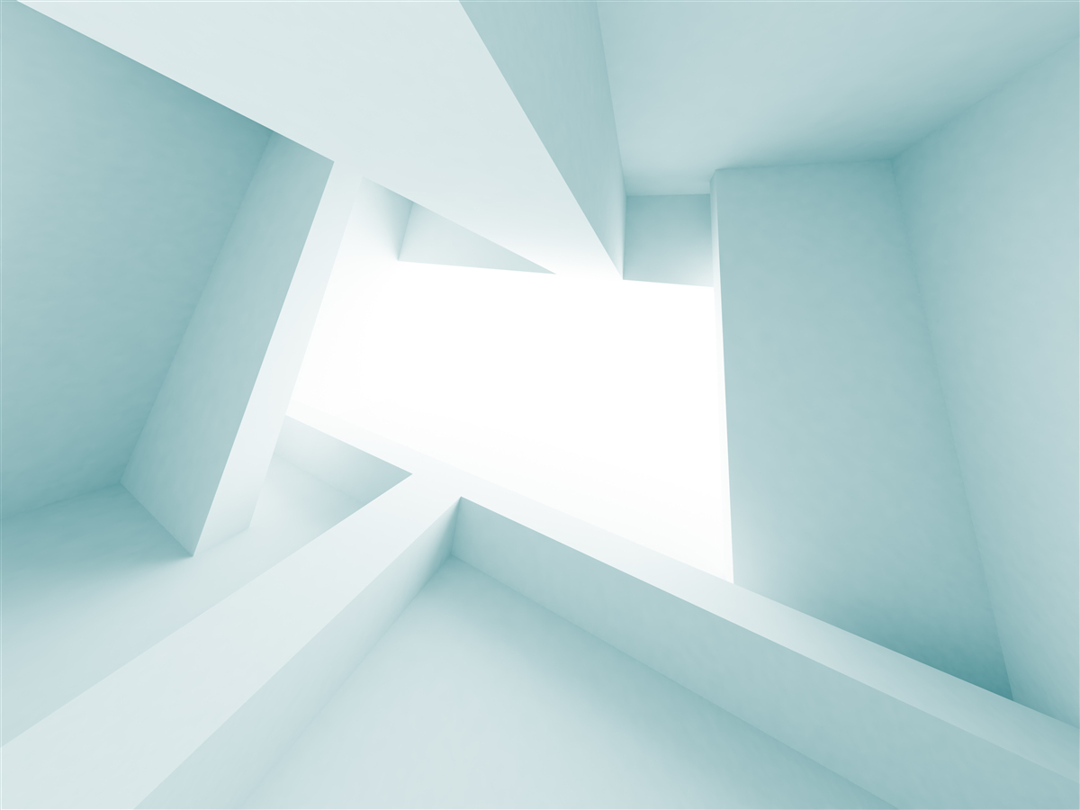 Fototapeta geometryczne kształty w oddali abstrakcji