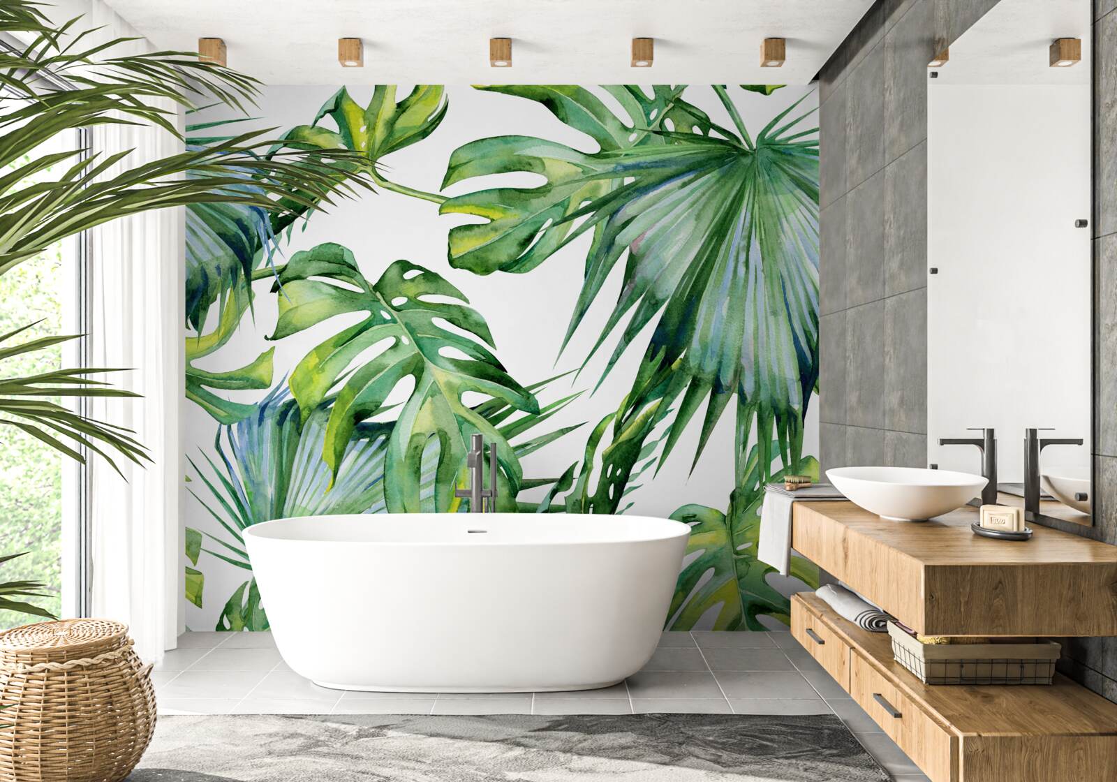 Fototapeta monstera opuszcza tropiki