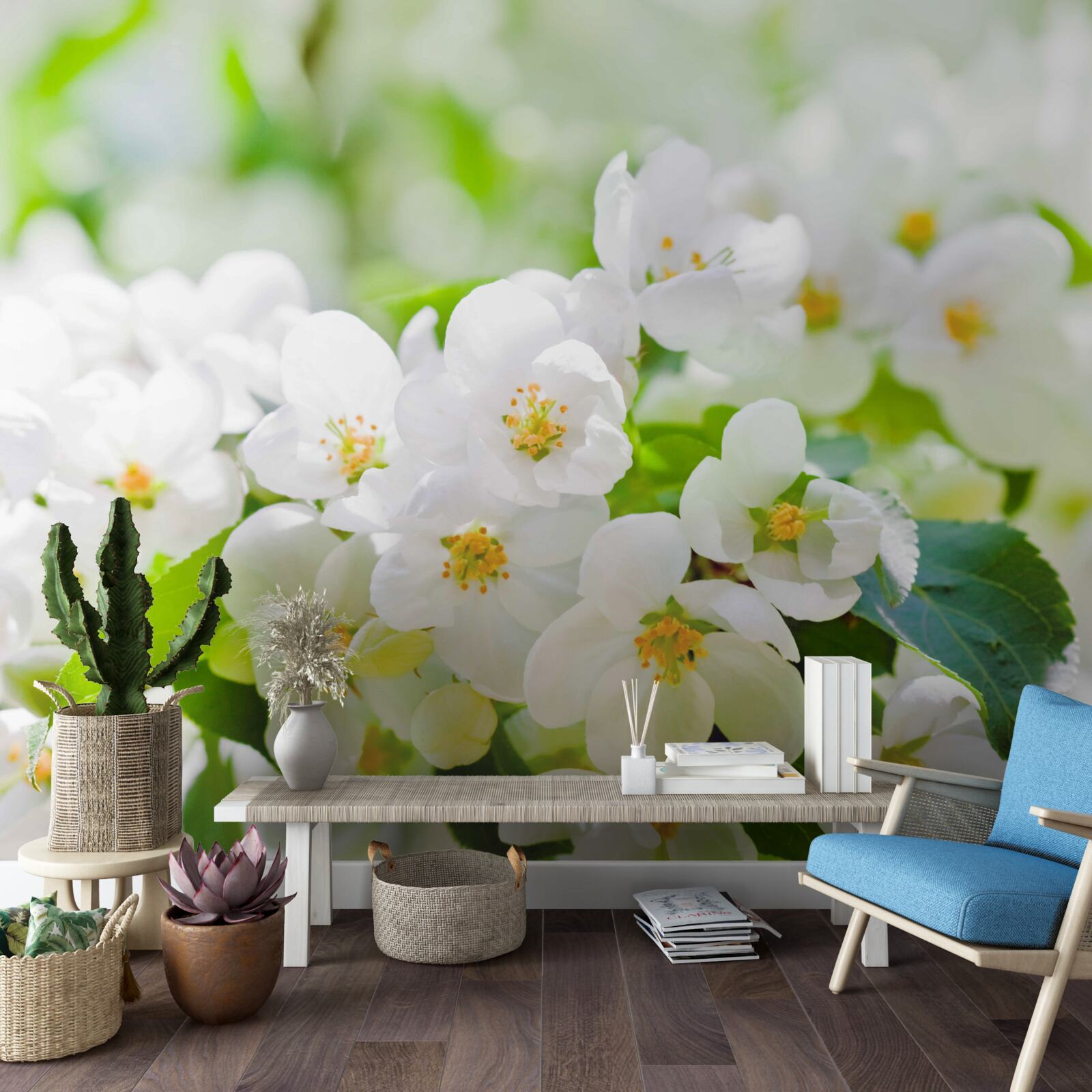 Fototapeta kwiaty jaśminu o przyjemnym aromacie