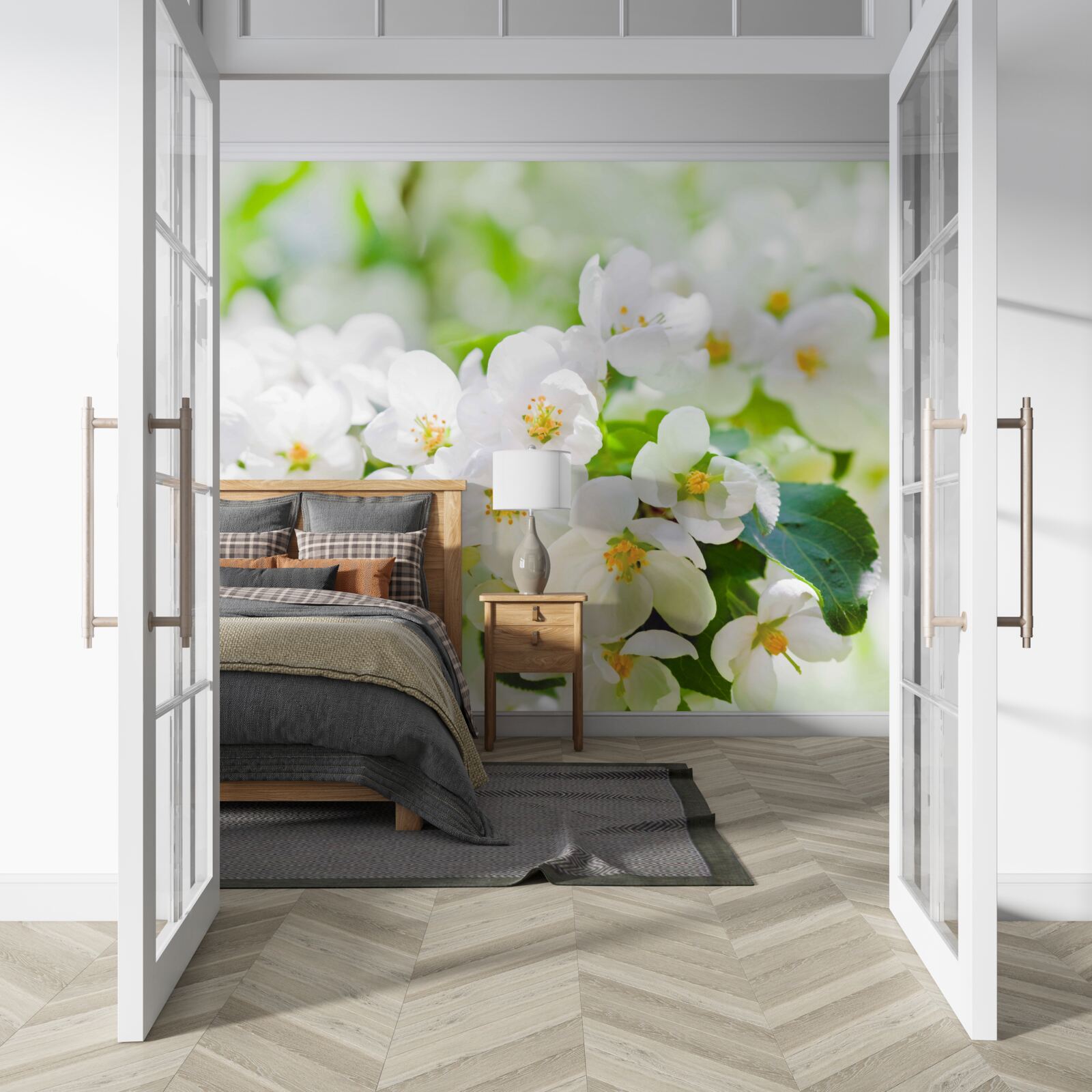 Fototapeta kwiaty jaśminu o przyjemnym aromacie