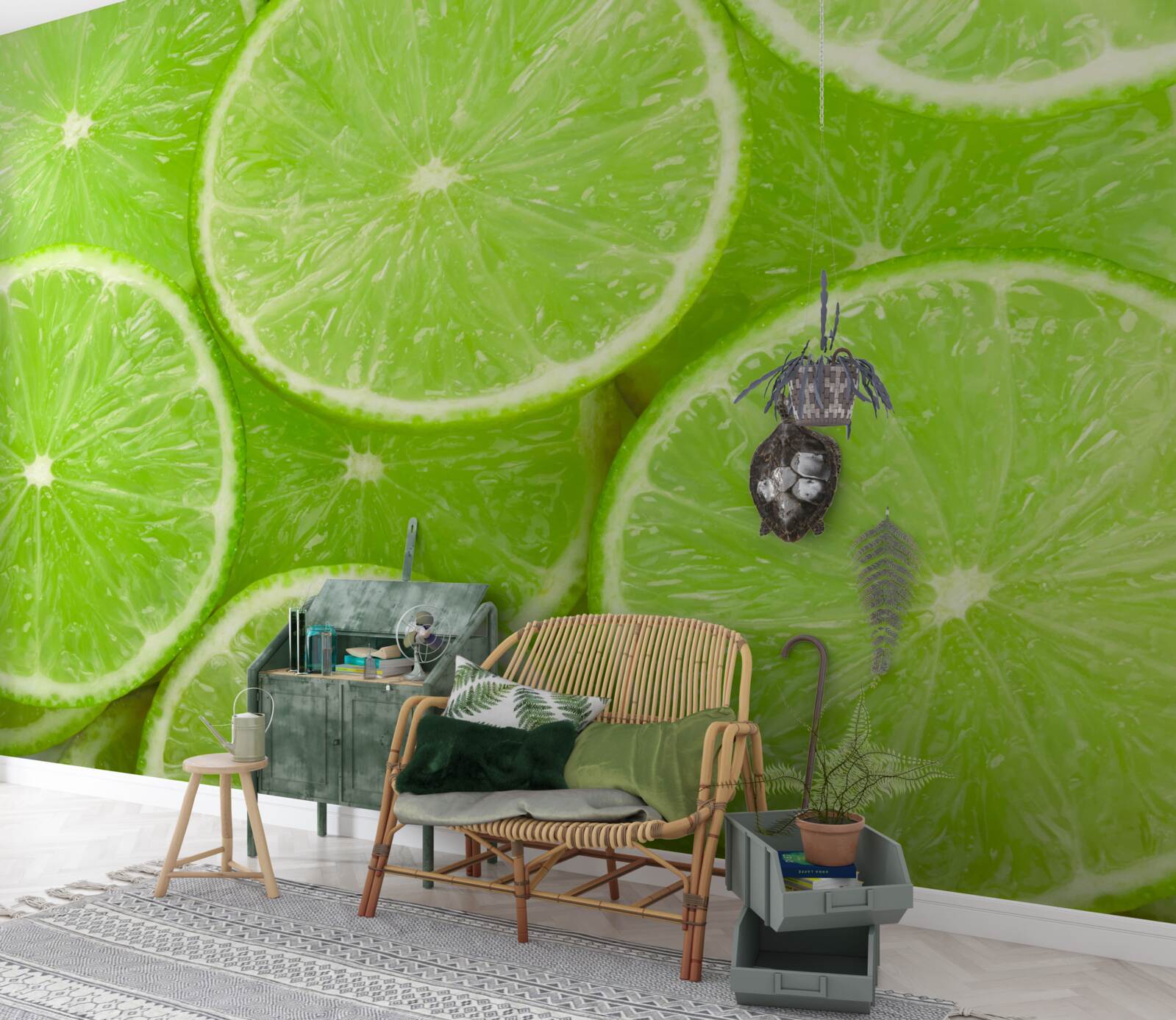 Fototapeta dojrzałe kawałki limonki