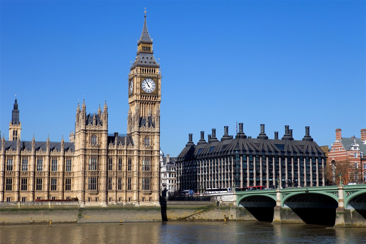 Fototapeta parlament i big ben znajdują się w anglii