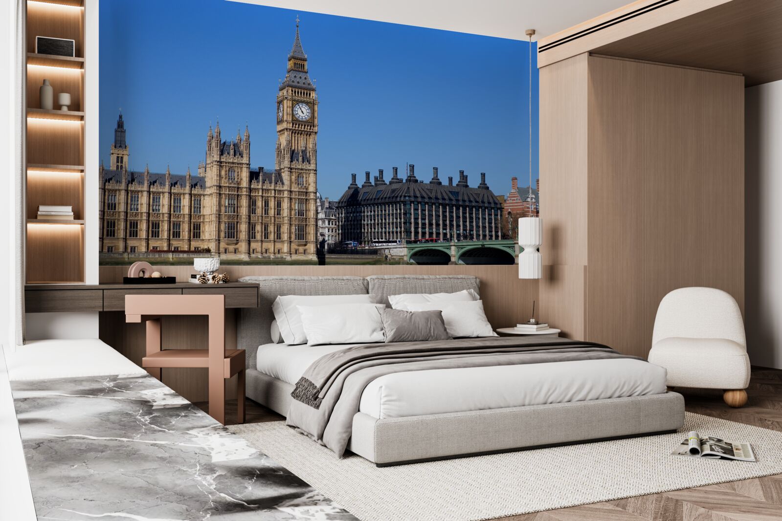 Fototapeta parlament i big ben znajdują się w anglii