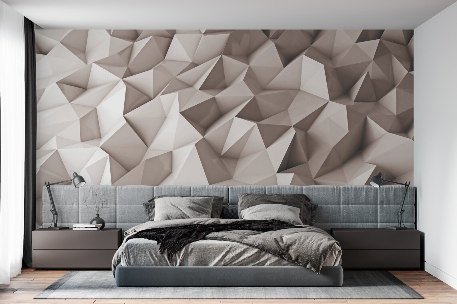 Fototapeta spiczaste wierzchołki o geometrycznych kształtach