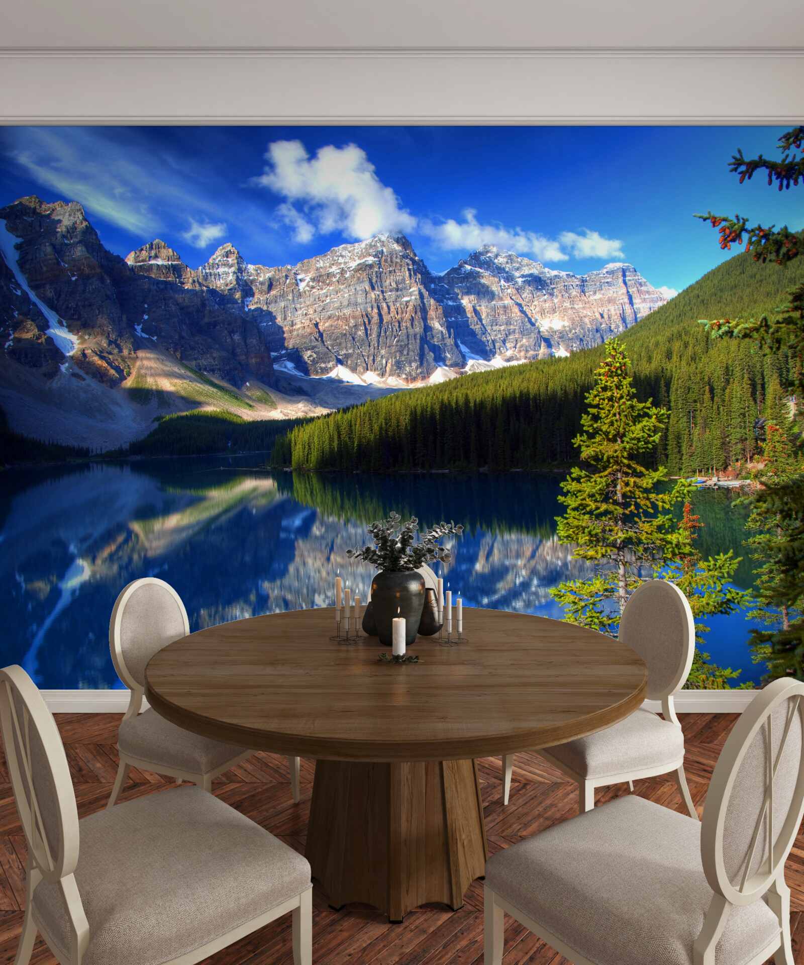 Fototapeta jezioro louise, położone w banff