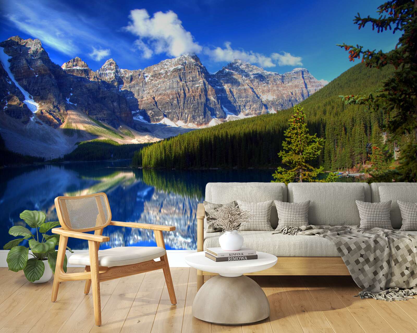 Fototapeta jezioro louise, położone w banff