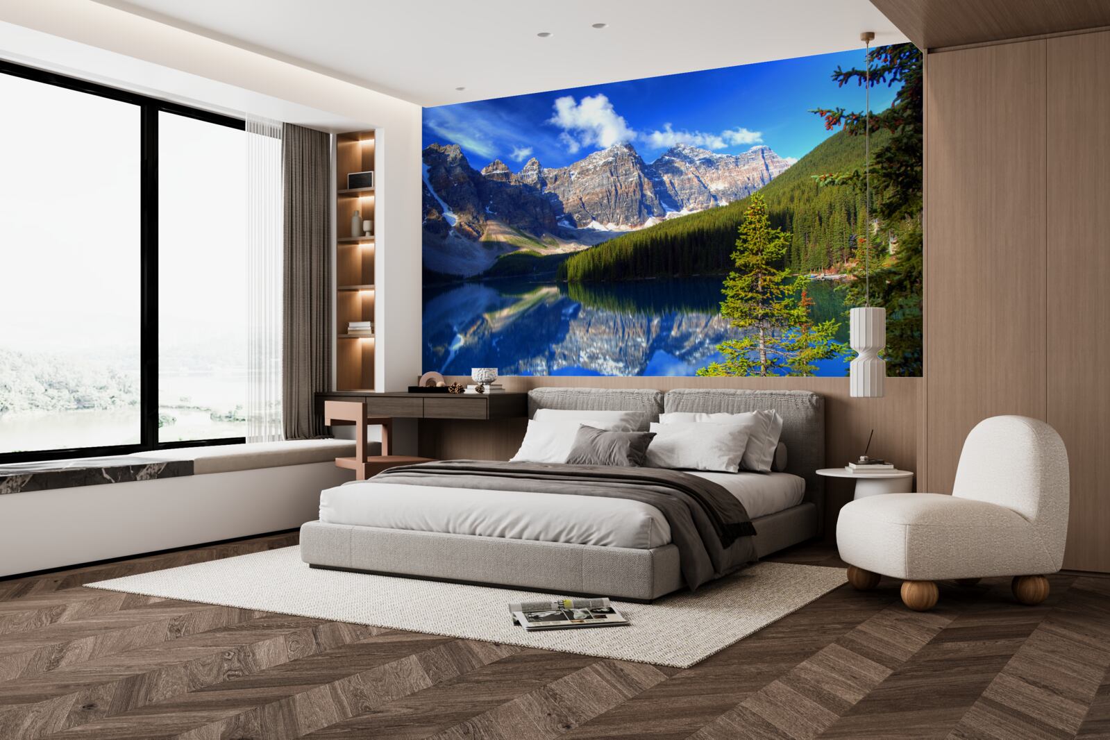 Fototapeta jezioro louise, położone w banff
