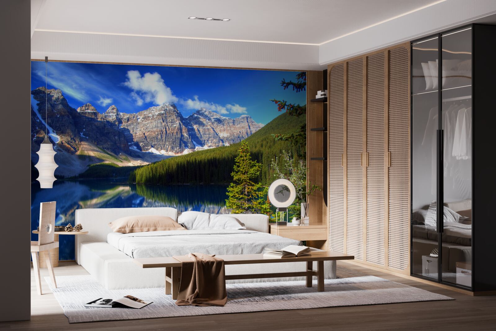 Fototapeta jezioro louise, położone w banff