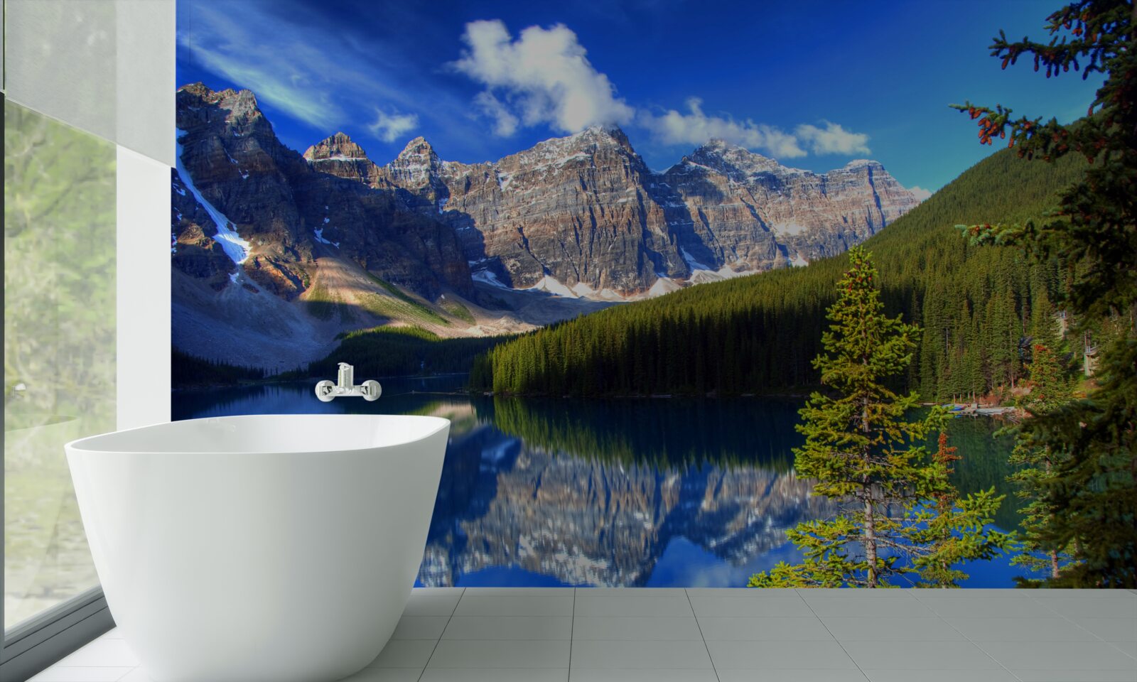 Fototapeta jezioro louise, położone w banff