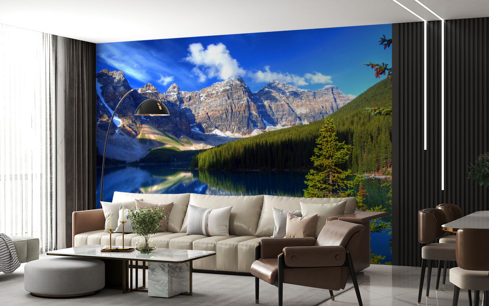 Fototapeta jezioro louise, położone w banff