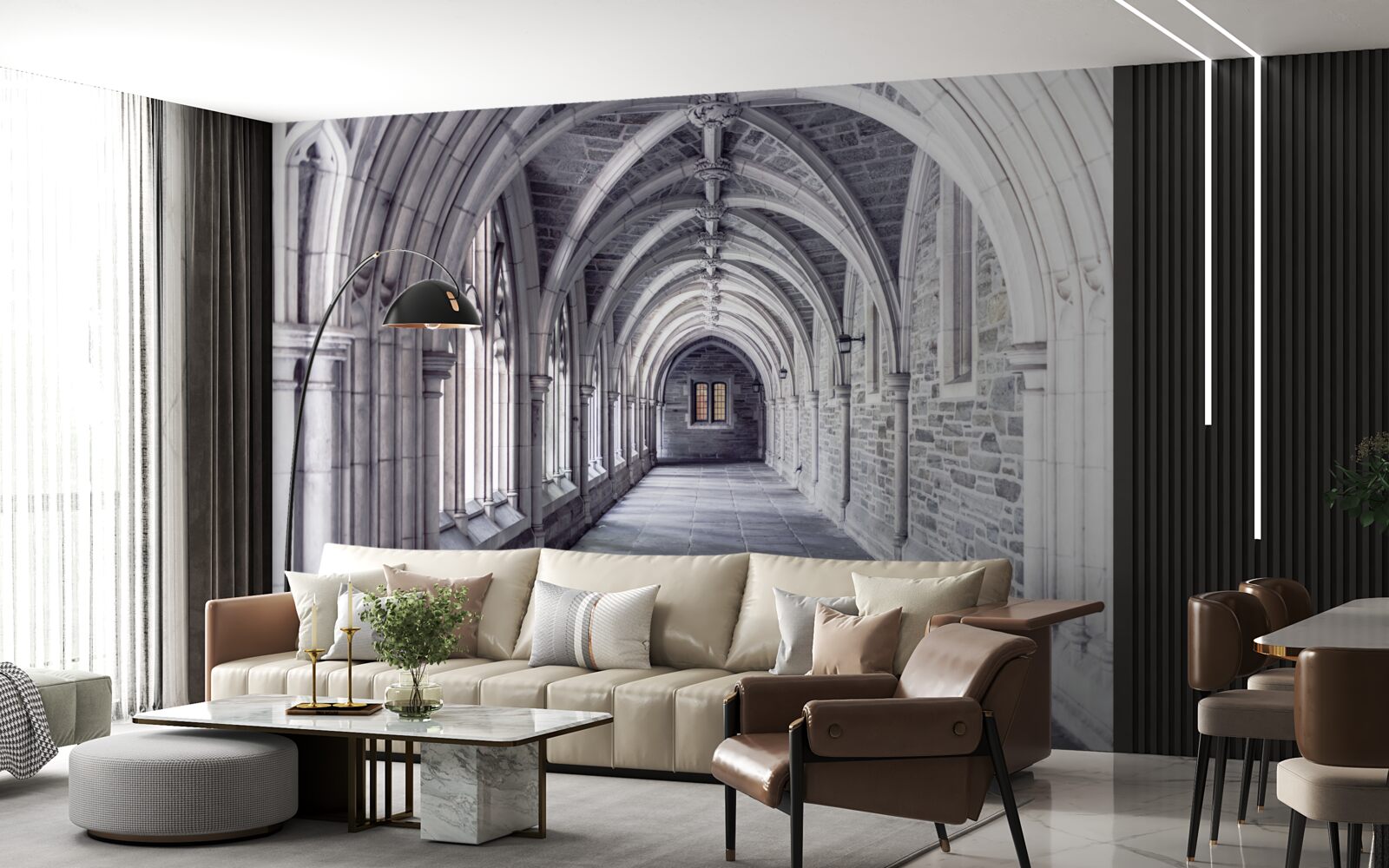 Fototapeta architektoniczne elementy pasażu
