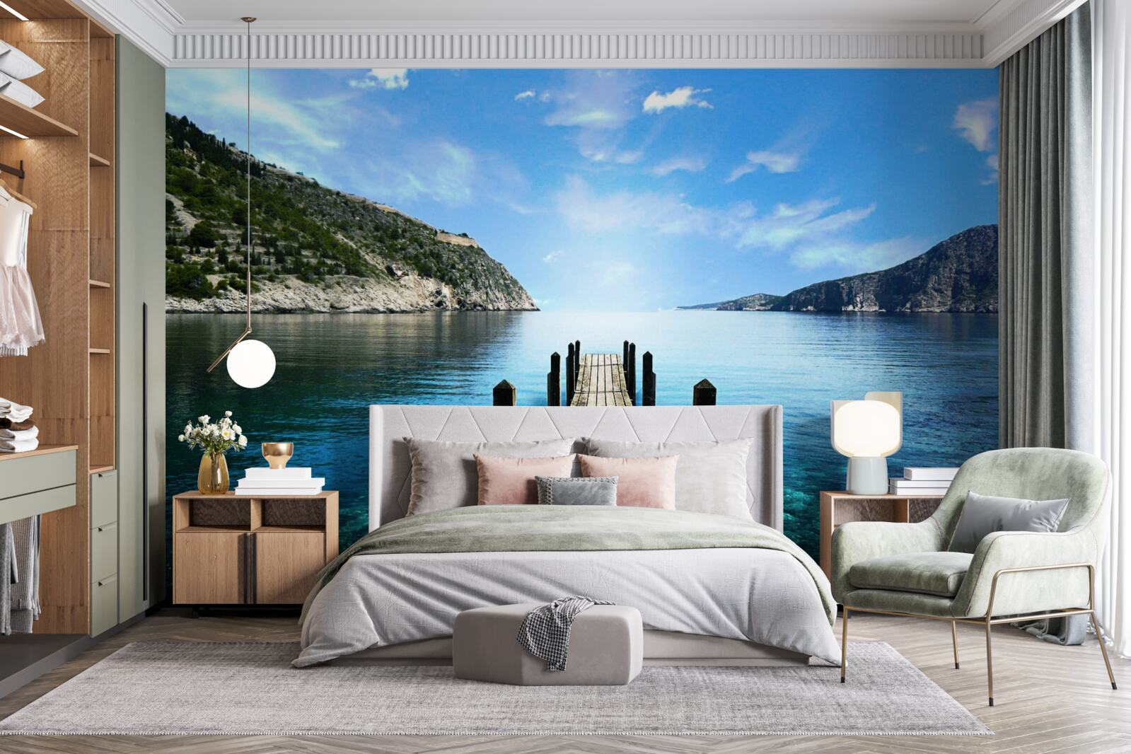 Fototapeta ponton na karaibach