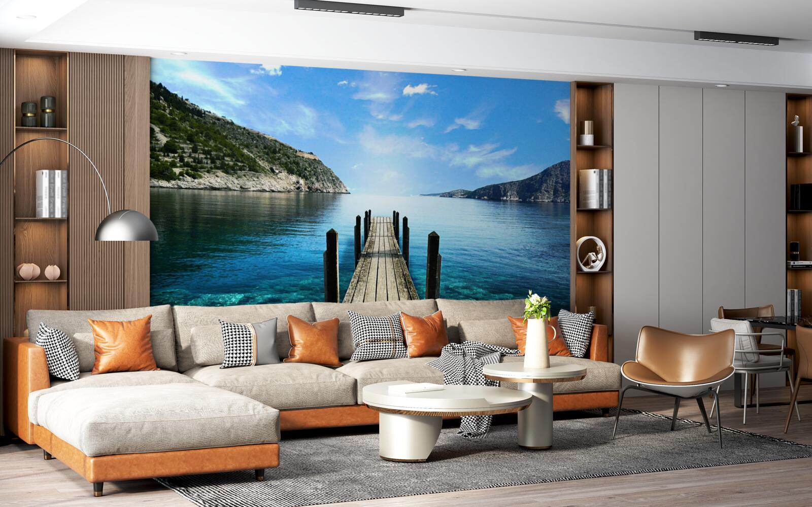 Fototapeta ponton na karaibach