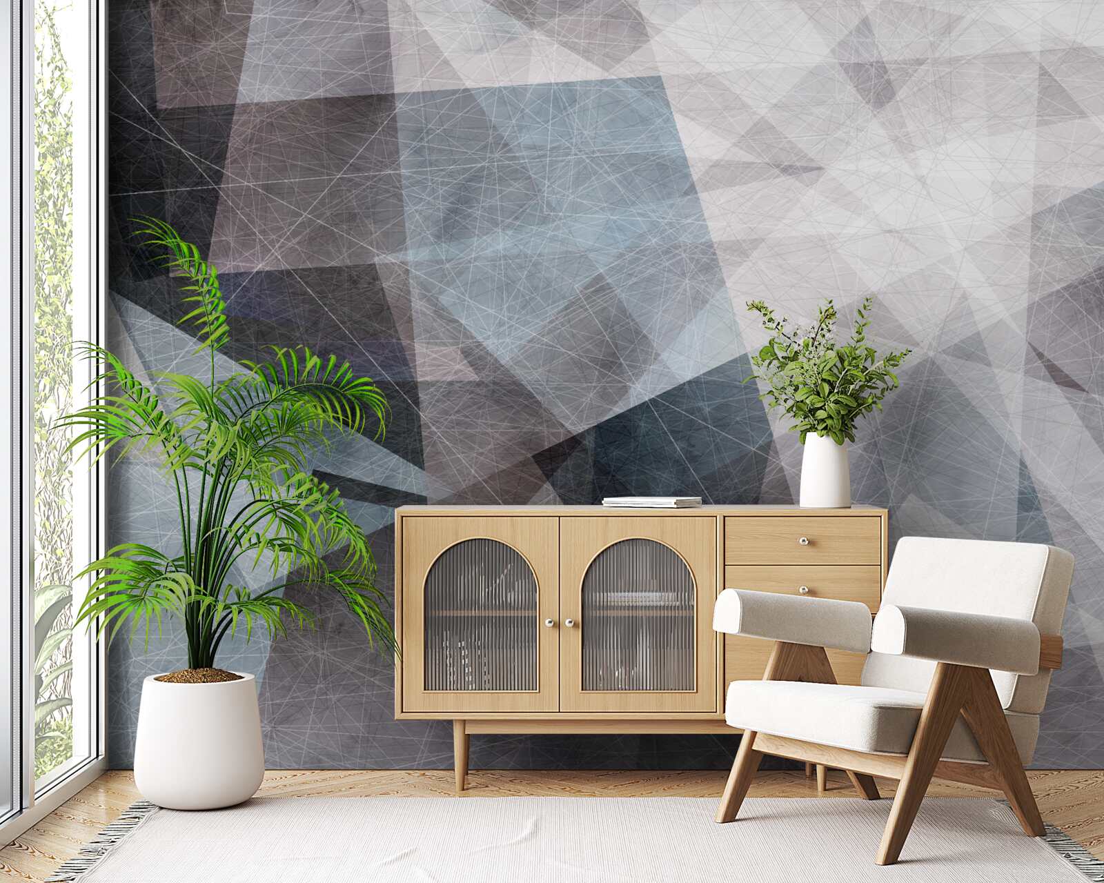 Fototapeta abstrakcyjny styl tła z elementami geometrycznymi
