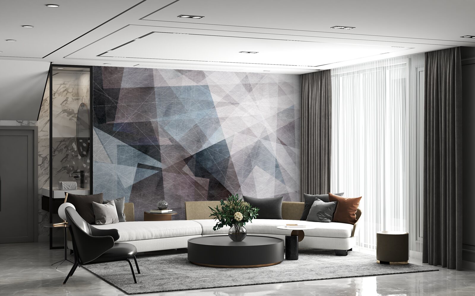 Fototapeta abstrakcyjny styl tła z elementami geometrycznymi
