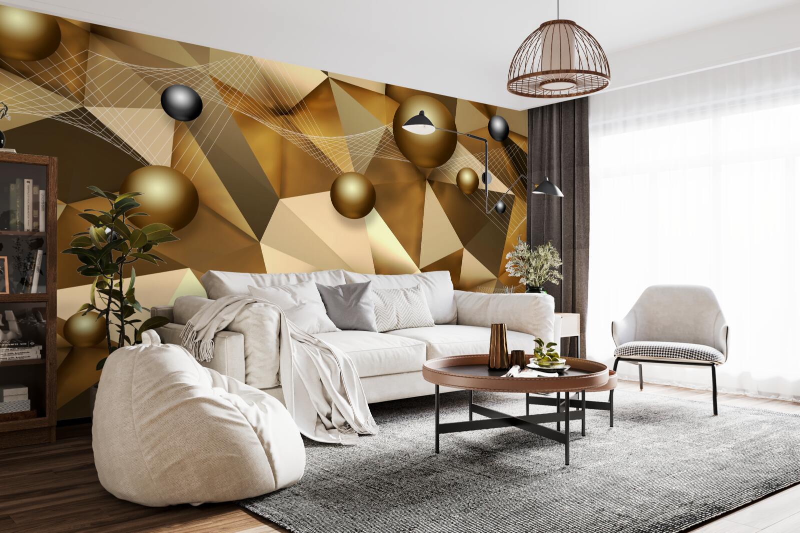 Fototapeta kule i kształty geometryczne
