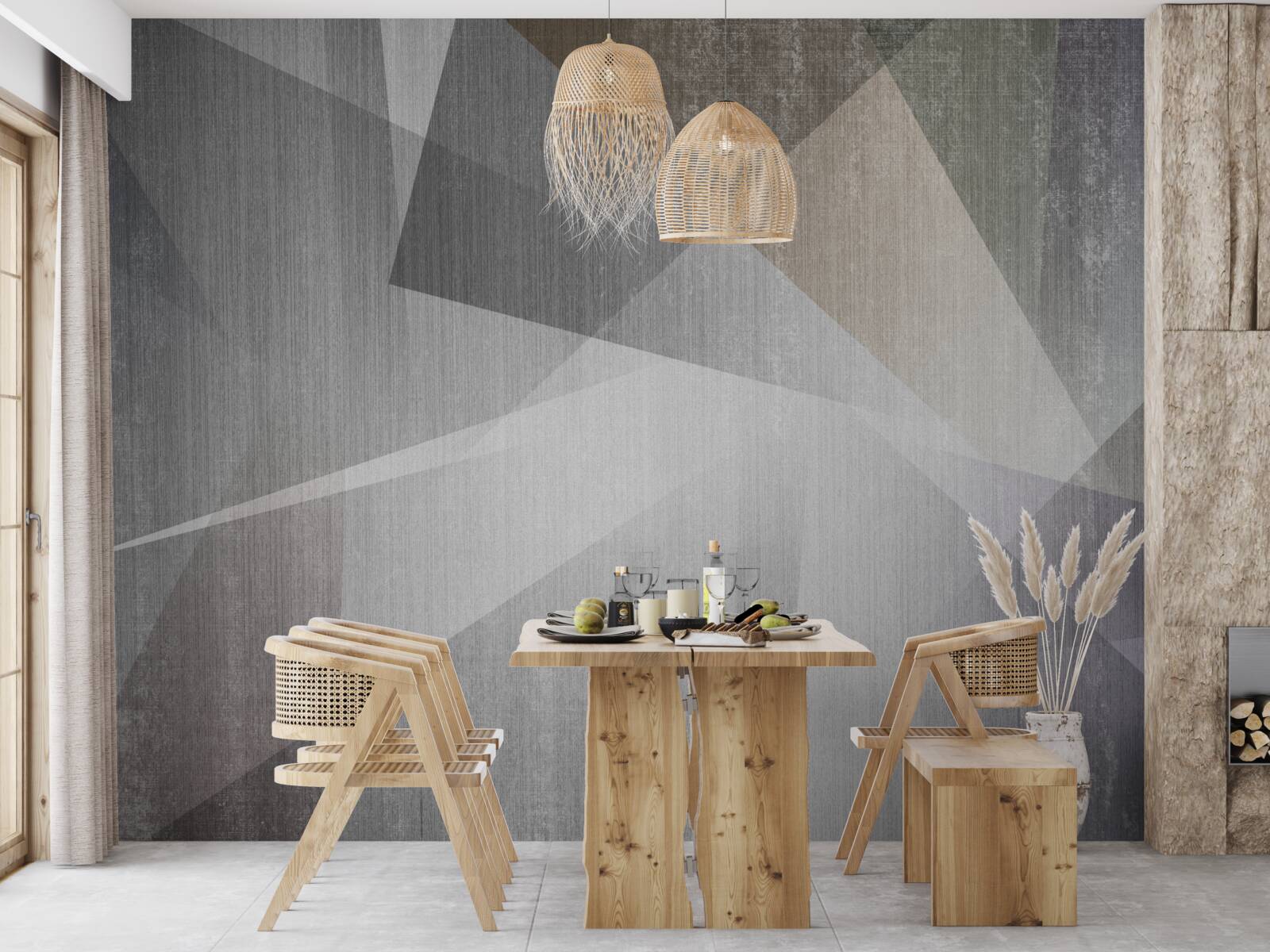 Fototapeta tło z geometrycznymi kształtami w abstrakcyjnym stylu