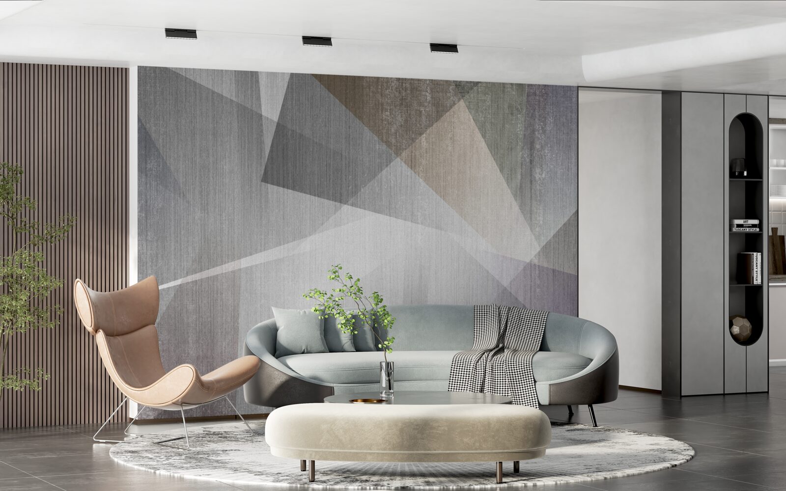 Fototapeta tło z geometrycznymi kształtami w abstrakcyjnym stylu