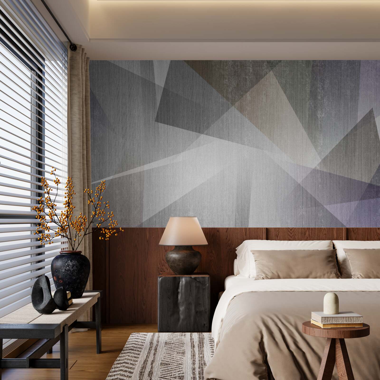 Fototapeta tło z geometrycznymi kształtami w abstrakcyjnym stylu