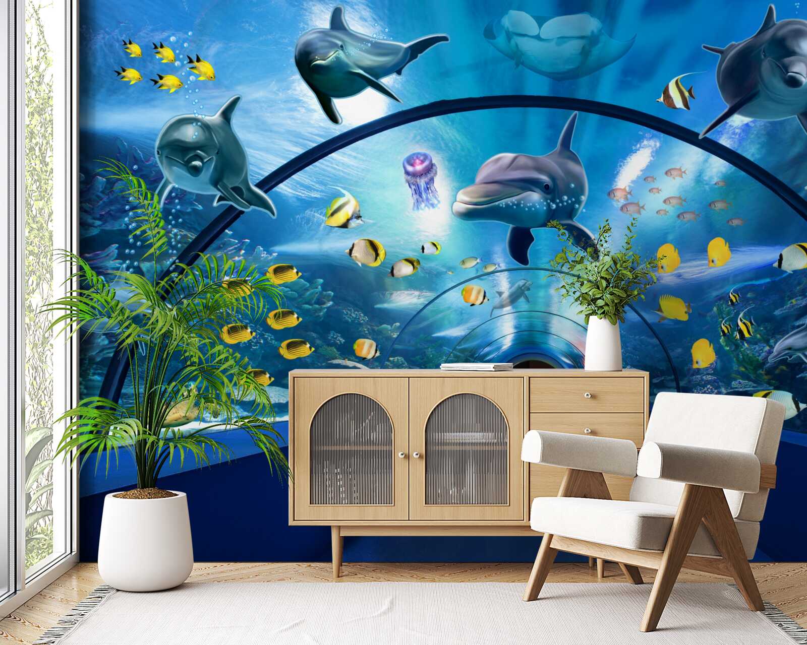 Fototapeta delfiny oceaniczne