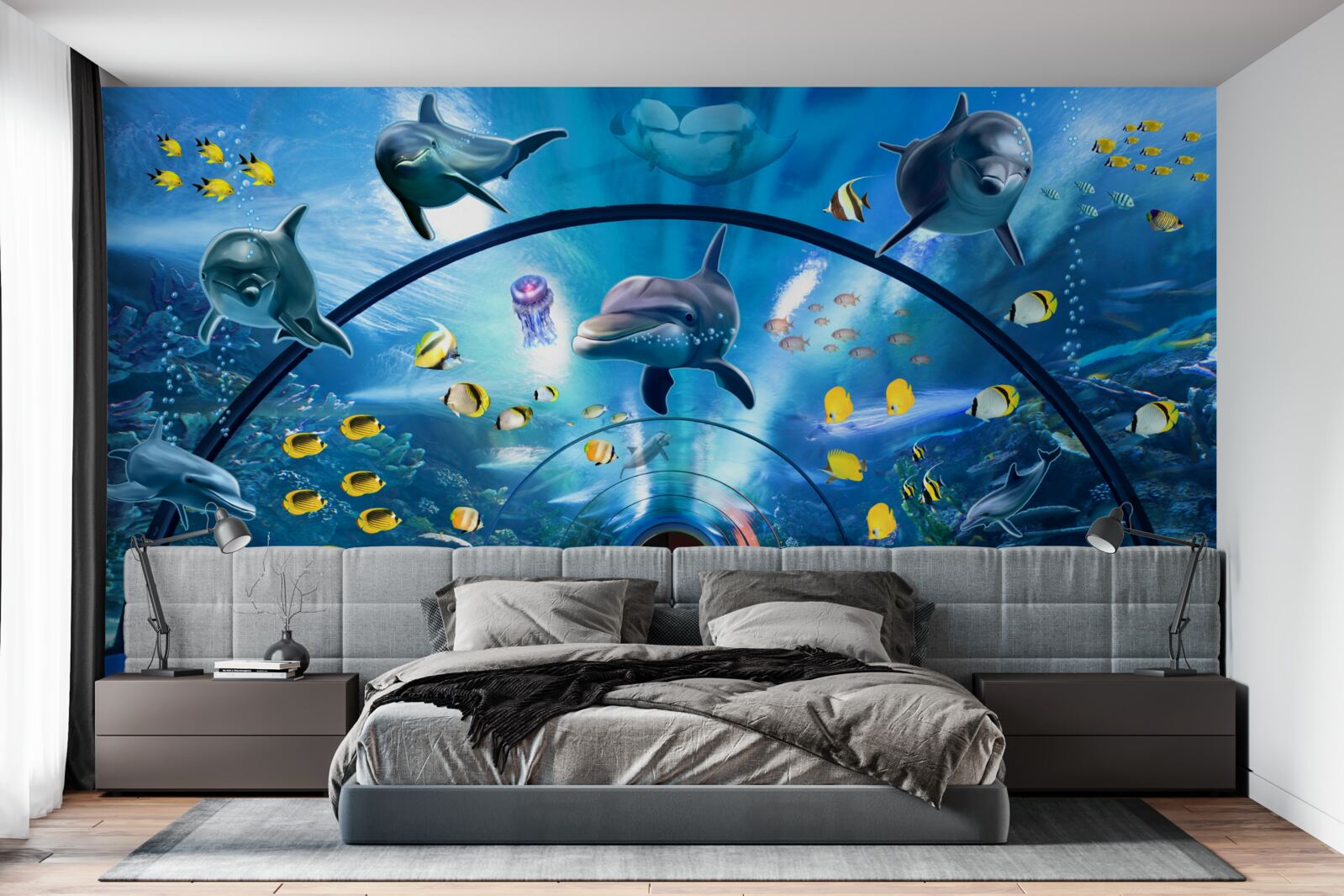 Fototapeta delfiny oceaniczne