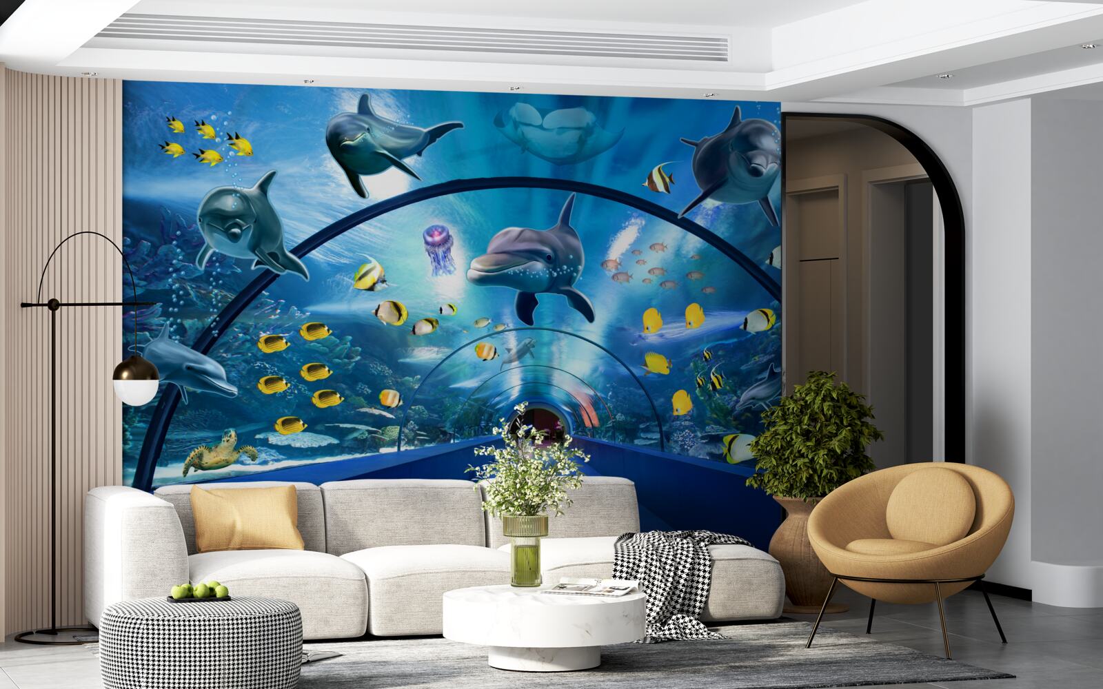 Fototapeta delfiny oceaniczne