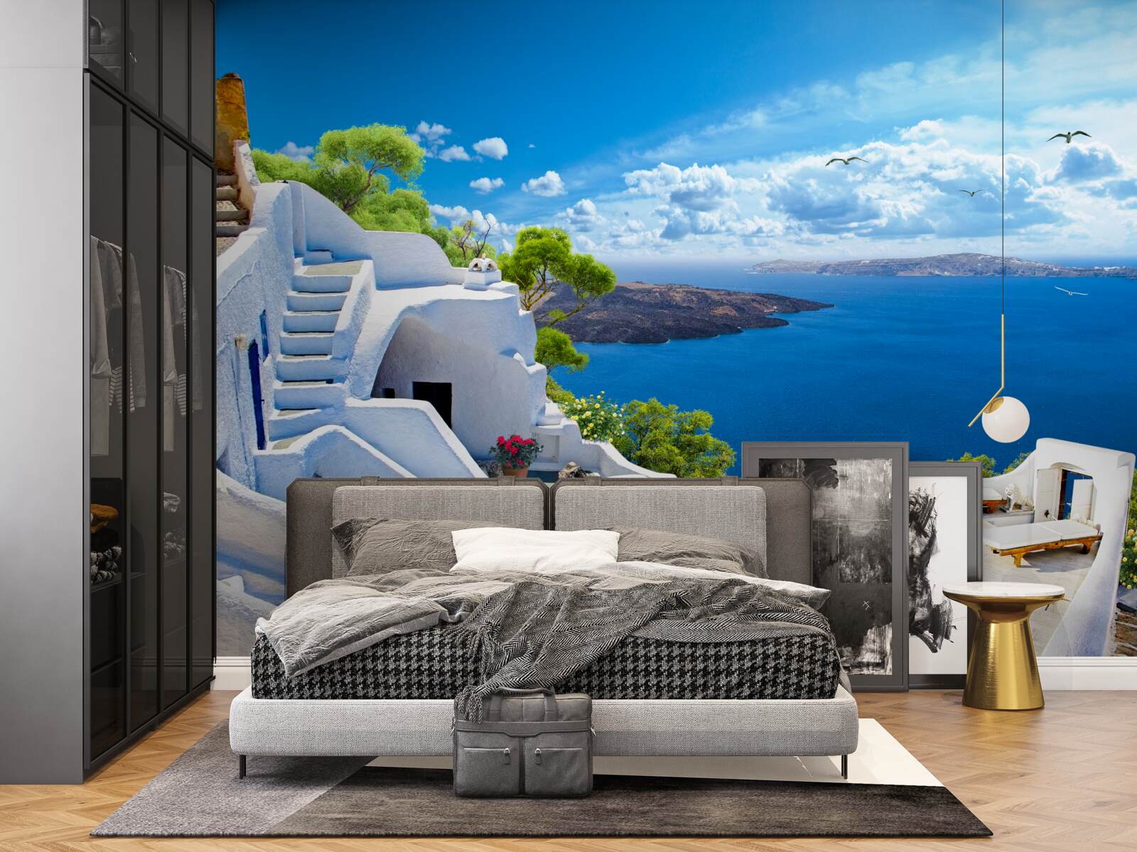 Fototapeta wyspa santorini w grecji