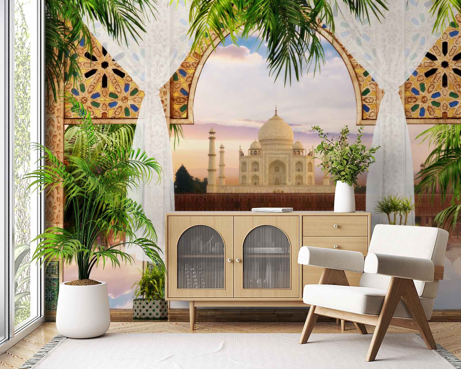Fototapeta krajobraz z taj mahal