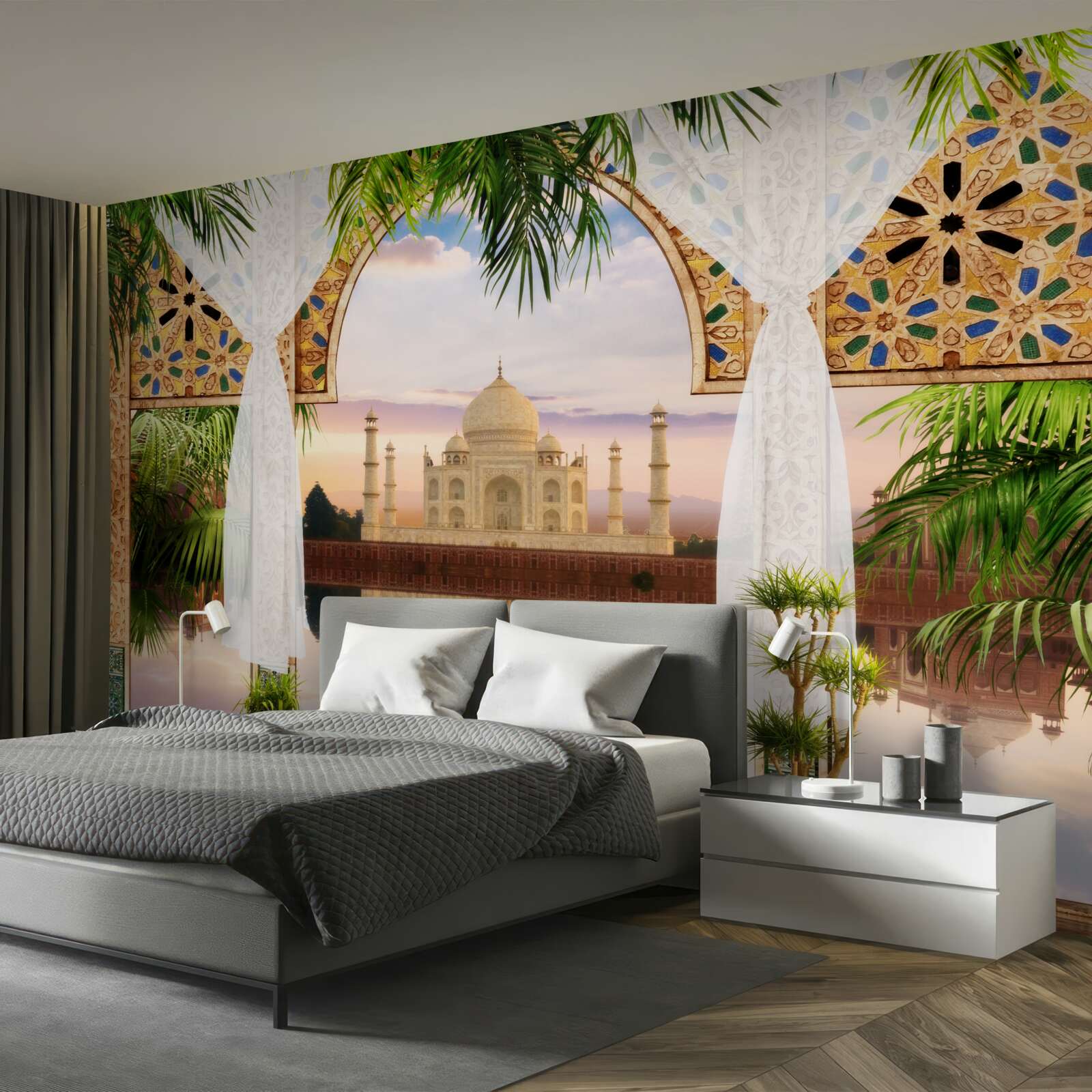 Fototapeta krajobraz z taj mahal