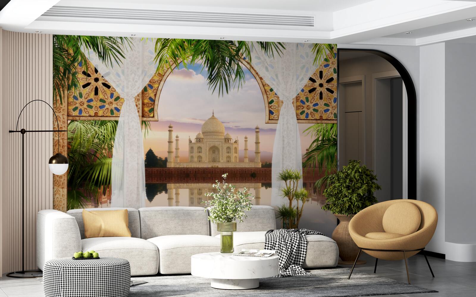 Fototapeta krajobraz z taj mahal