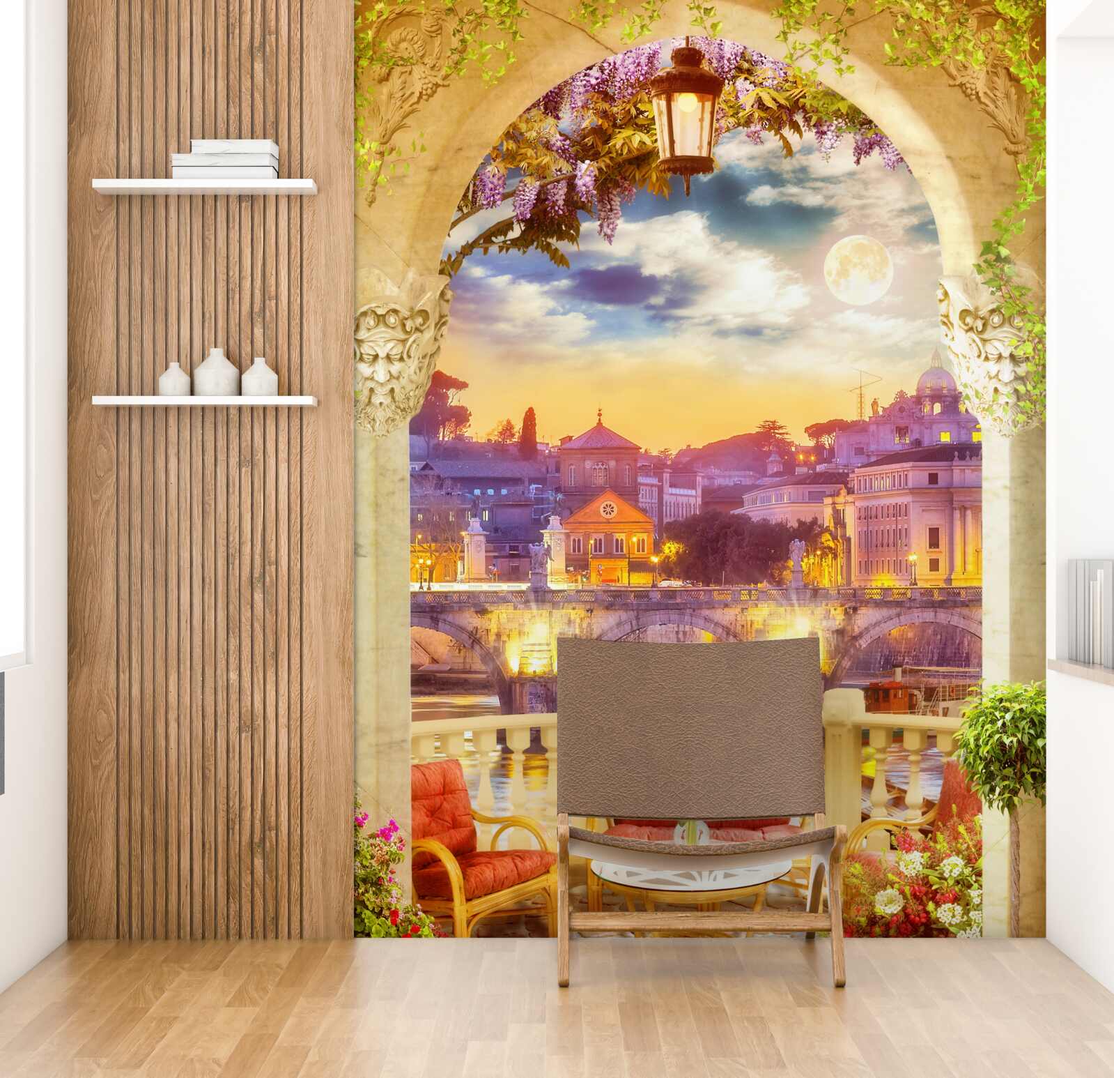 Fototapeta loggia z meblami wypoczynkowymi