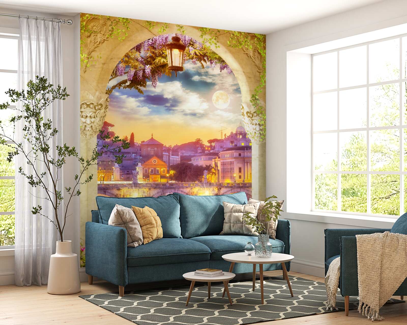 Fototapeta loggia z meblami wypoczynkowymi