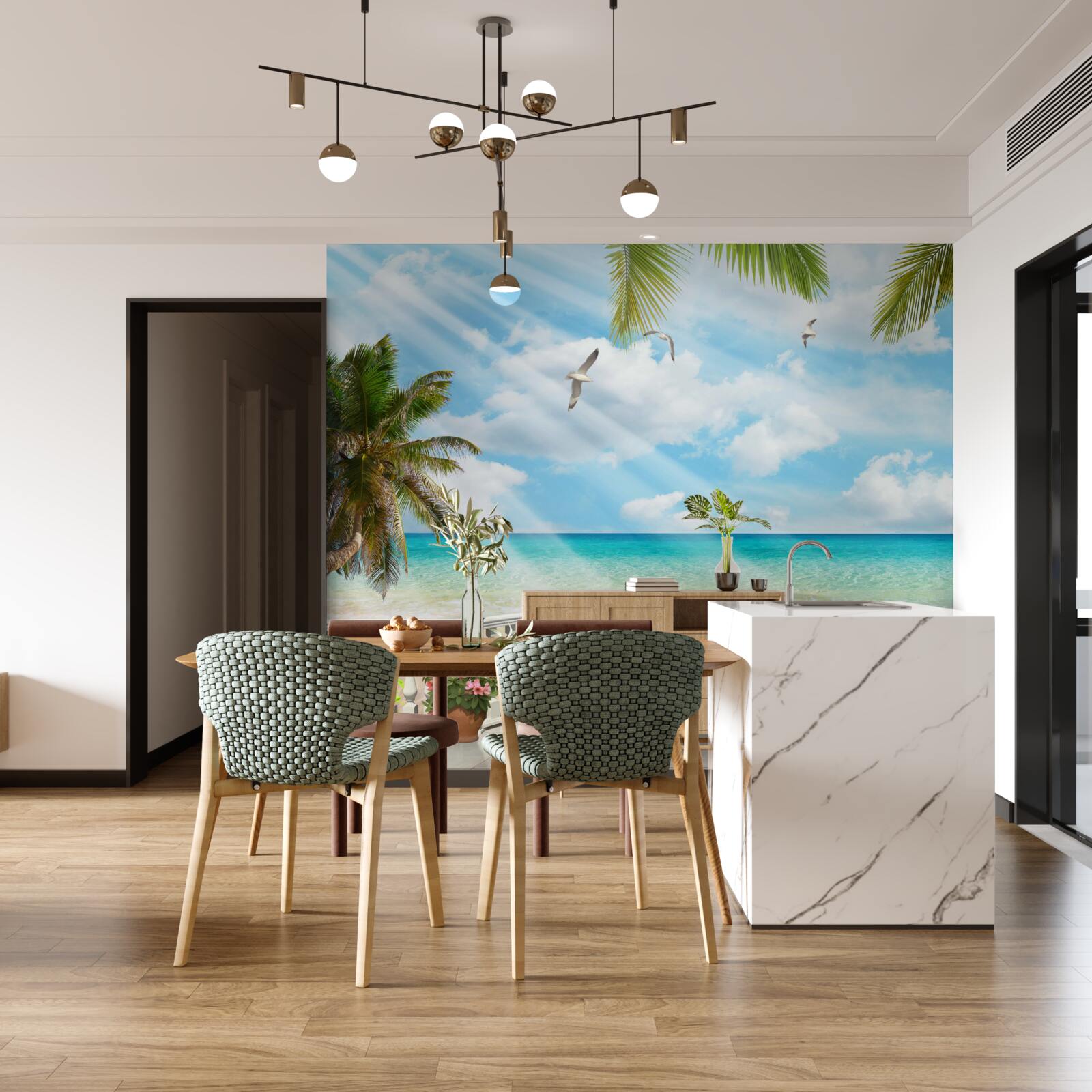 Fototapeta loggia z widokiem na ocean